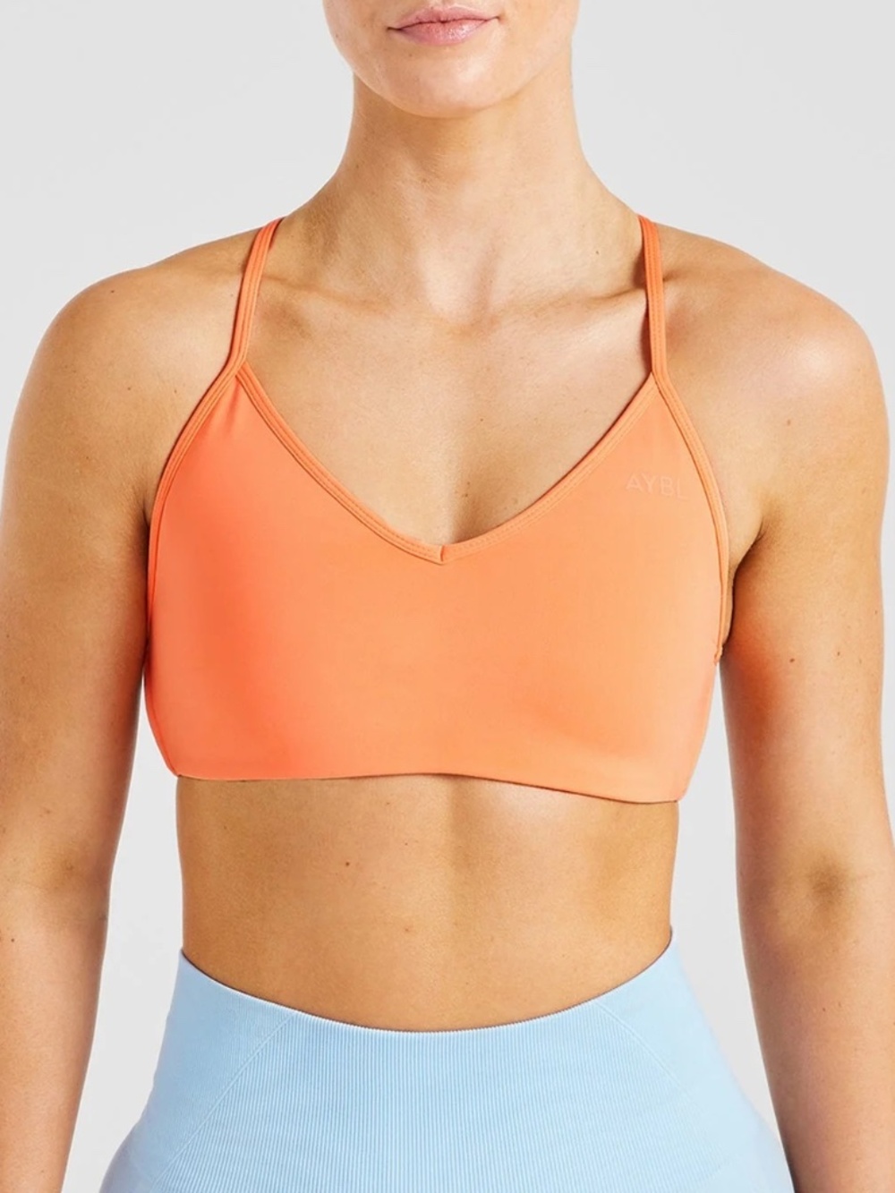 NWT AYBL Essential Crossback Sports Bra - Papaya Orange - M